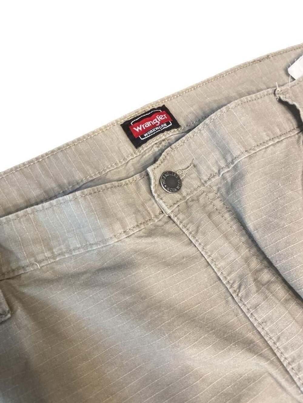 Wrangler Workwear Ripstop Utility Pants Size 42x32 Tan